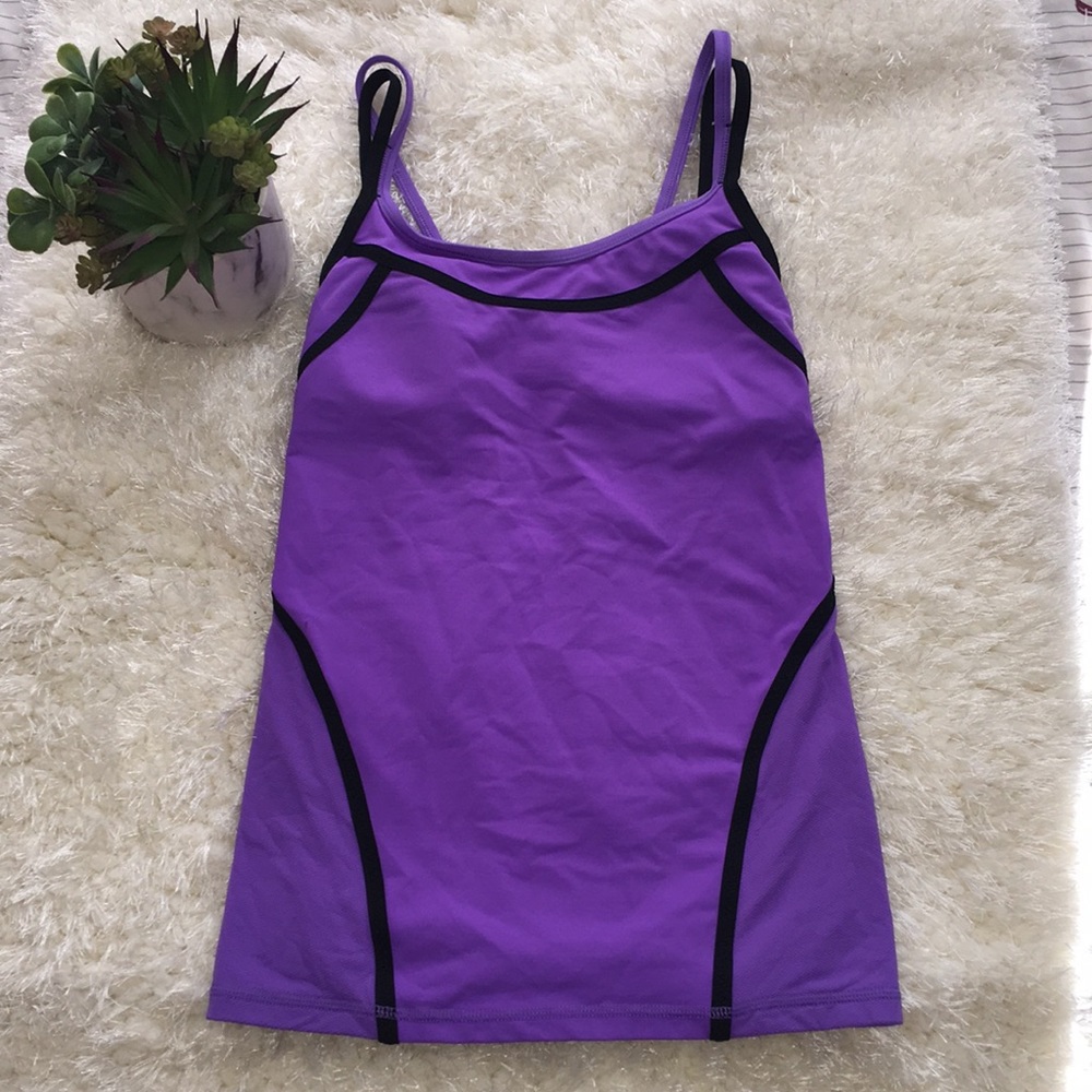 COPY - Lululemon Top Size 6 Black and purple